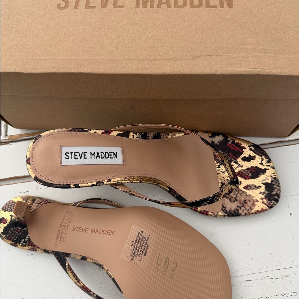 Steve Madden Women's Multicolor Snake Sandals